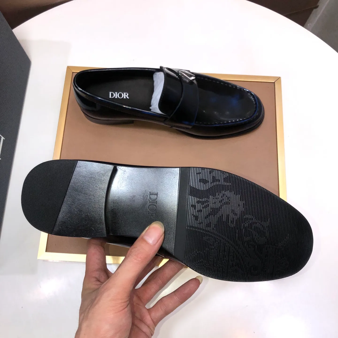 Men's shoes 💰580💰[Dior] (water-dyed cowhide lining) Dior original 1:1 high-quality factory, imported original materials, imported raw cowhide, water-dyed cowhide lining, original TPU outsole, code number: 39-44 (45 customized)